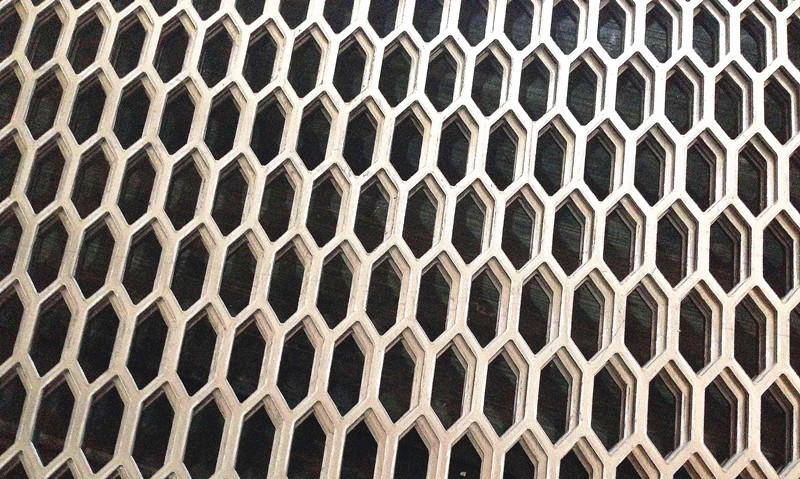 不锈钢六角孔冲孔网产品展示
