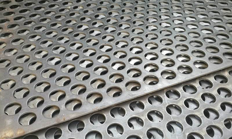 锰钢板圆孔网产品展示